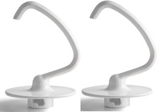 Stand Mixer Coated 4.5 QT Dough Hook for KitchenAid,K45DH,SAW10674618 2-PACK