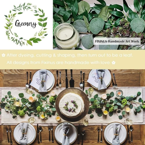 2 Pack Artificial Eucalyptus Willow Vines Garland, 3 Feet Faux Eucalyptus and... - Picture 5 of 12