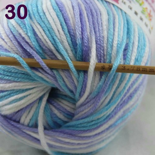 Fashion 8 Balls x 50gr Cashmere Silk Wool Hand Knit Wrap Shawls Crochet Yarn 30 - Picture 12 of 12