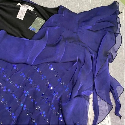 Roaman’s Plus Size 22W NEW 2 Piece Dress Royal Blue Mother of Bride NWT - Picture 16 of 16