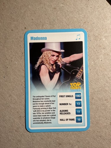 Top Trumps Tournament 2009 Pop Stars Music Trading Cards Pack Fresh - Pick One - Picture 19 of 31