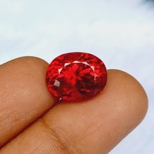 10.28 Ct Natural GIE Certified Mozambique Blood Red Ruby Oval Cut Loose Gemstone
