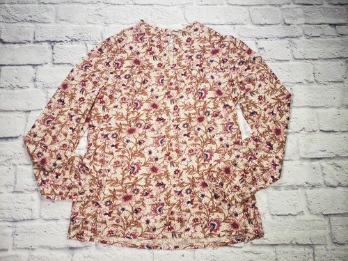 Top donna Lucky Brand S/P manica lunga floreale buco della serratura posteriore - Foto 4 di 7