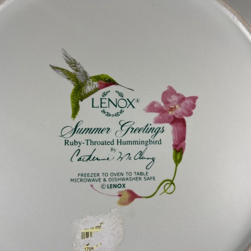 Lenox - Summer Greetings Catherine Mcclung - 10.5" Plate - Hummingbird - Picture 7 of 8
