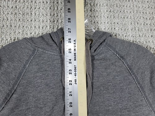 Merona Womens Gray 1/4 Zip Pullover Hoodie Sz Large - Picture 7 of 10