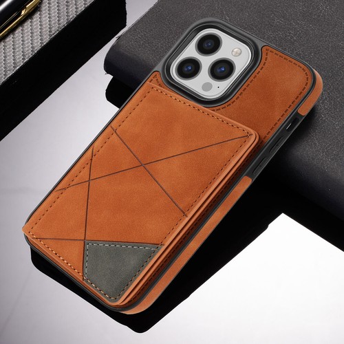 Shockproof Credit Card Slot Line Style Leather Stand Case Cover For Apple iPhone - Picture 13 of 48