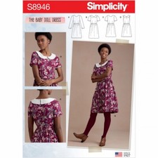 Simplicity Sewing Pattern S8946 Misses Baby Doll Dresses with Gathered Skirt