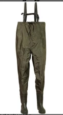 New Fladden Chest Waders Size 7 UK  EU 41 Nylon/PVC 0.35mm Vadarbyxor
