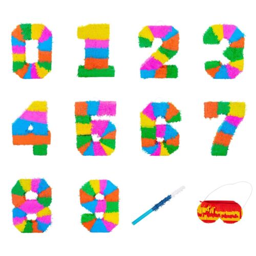 Party Pinatas Set with Stick & Blindfold Blue Stick Birthday Party Game - 第 1/136 張圖片