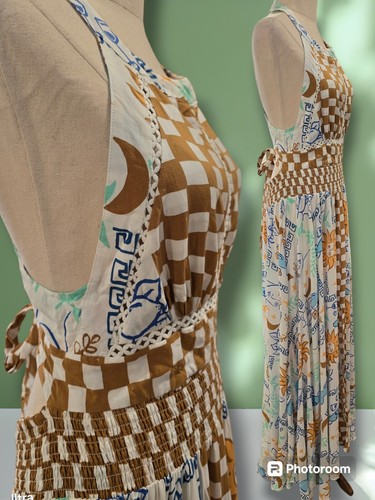 JAASE Ladies Halter Print Dress Size Large - Picture 7 of 15