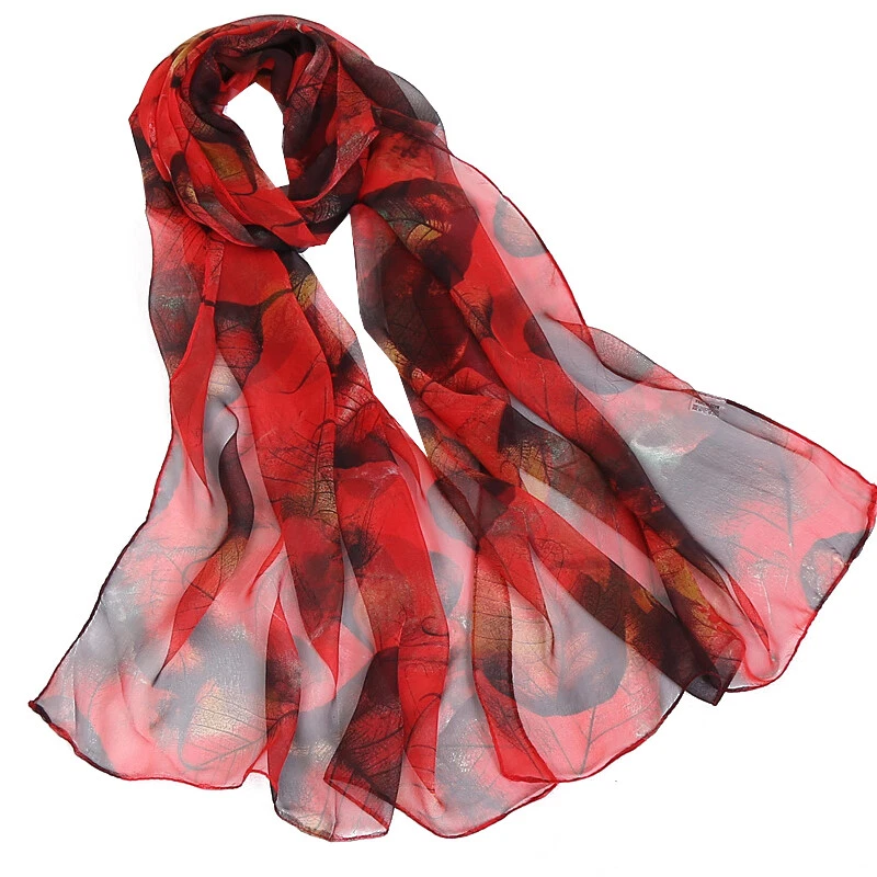 Mujeres Grande Largo Floral Mezcla Seda Pashmina Bufanda Envolvente Mantón Protector Solar Bufandas Foto 4 de 4