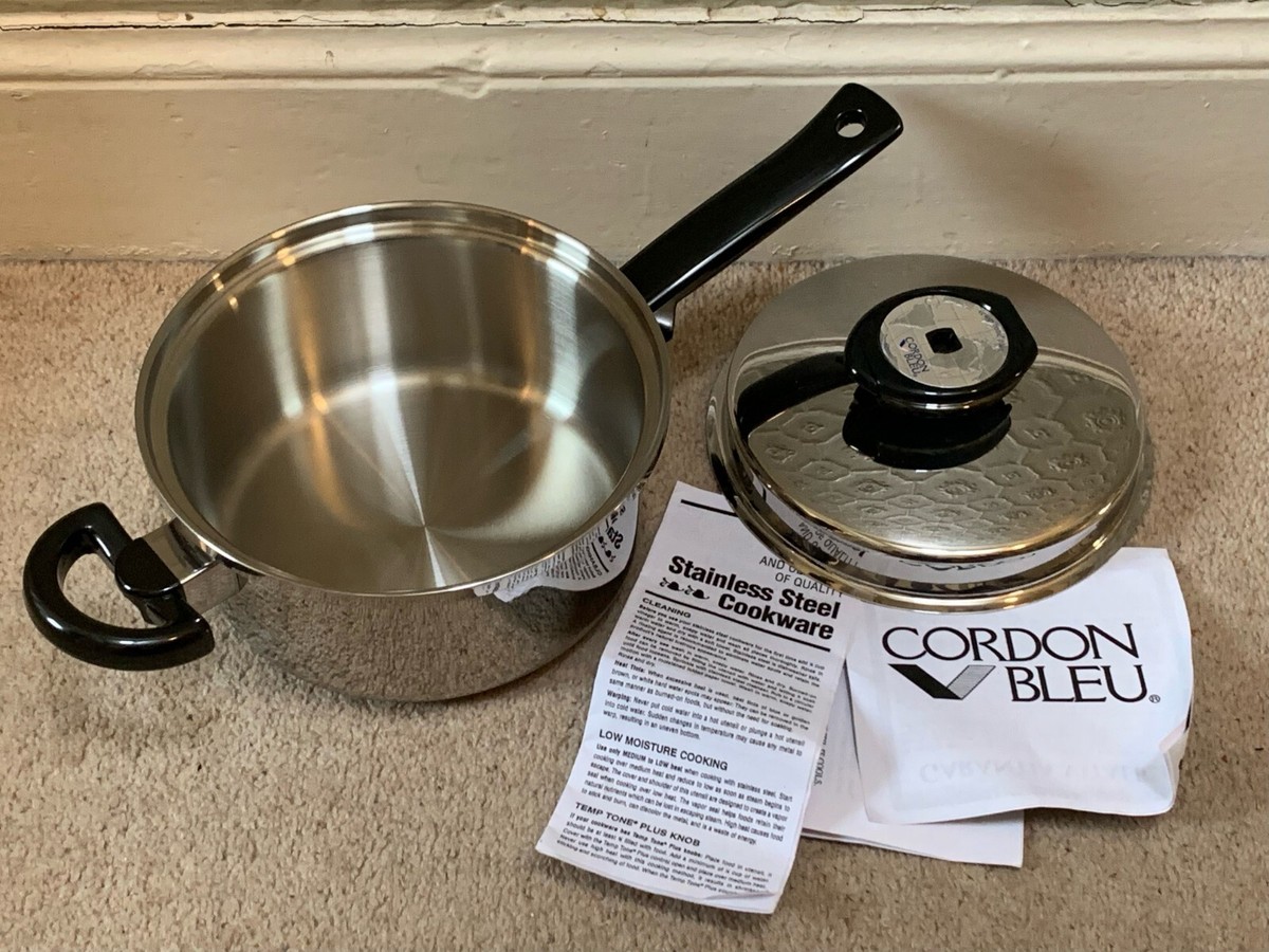 フランスle cordon bleu by spring スイス製鍋 REGAL CORDON BLEU 2 1/2 QUART (2.4L) 7 PLY STAINLESS STEEL
