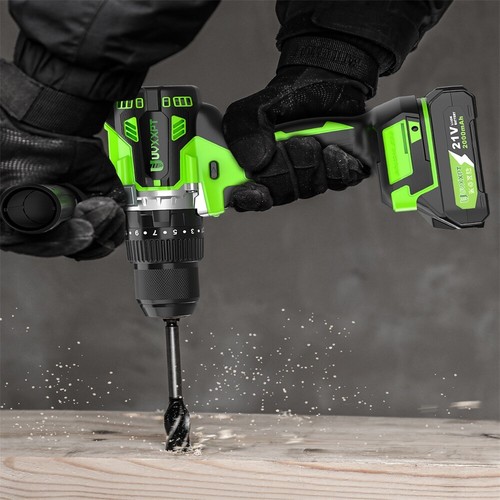 21V Compact Drill Set with 1056 In-Lb Max Torque+2 x 2.0Ah Batteries+1/2'' Chuck - Bild 8 von 9
