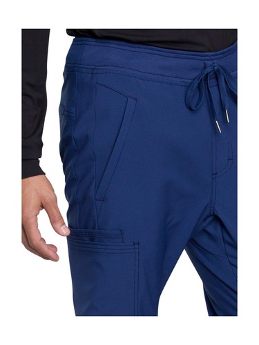 Jogger Scrubs for Men – 4-Way Stretch with Drawstring Elastic Waist, Cargo - Picture 3 of 3