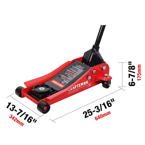 Kit de gato hidráulico de acero rojo de 3 toneladas CRAFTSMAN - Imagen 9 de 9