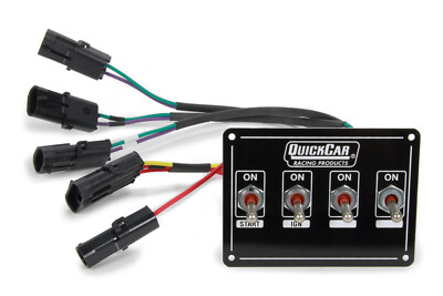 QuickCar Ignition Panel Extreme 4 4-Switch Dual Mag. Pickup QuickCar Ignition Panel Extreme 4 4-Switch Dual Mag. Pickup