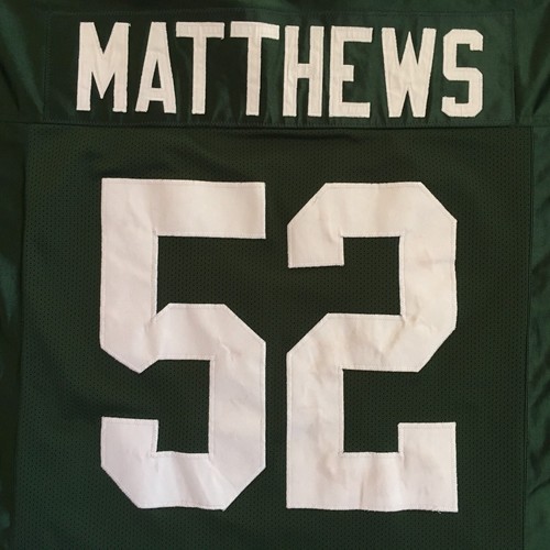 Unbranded Mens NFL Green Bay Packers Clay Matthews #52 Green Sewn Jersey Size XL - Picture 4 of 12