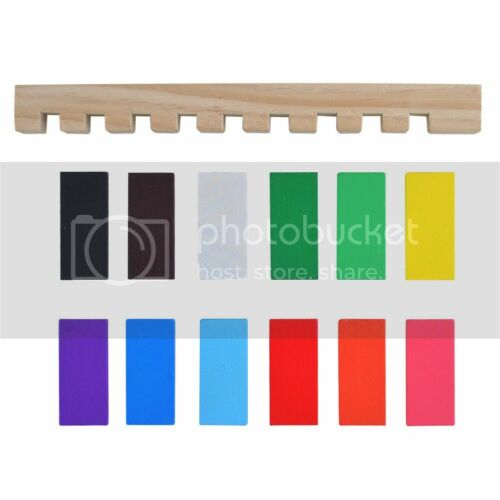 1900Pcs Kids Wooden Coloured Tumbling Dominoes Set Toy Block Family Play Games - Picture 7 of 18