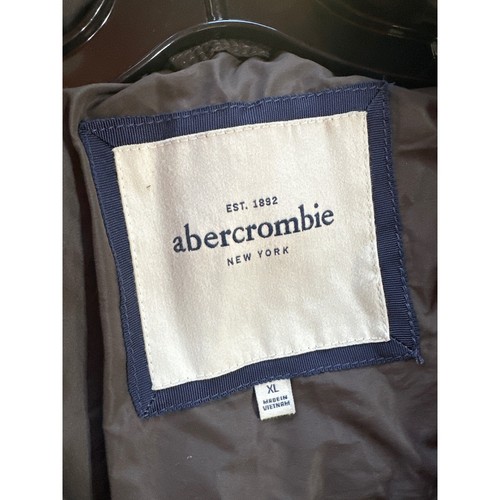 Abercrombie Kids Puffer Jacket Brown Quilted Lightweight Coat XL - Picture 3 of 4