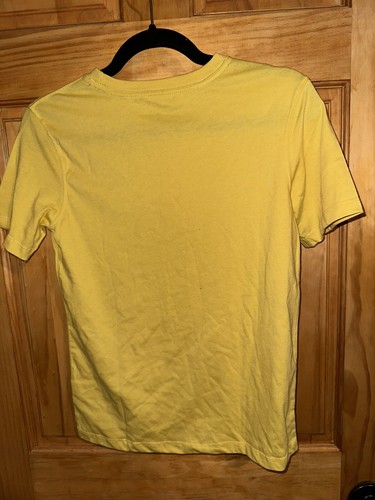 GAP Kids Short Sleeve Crew Neck Logo Graphic T-Shirt Boy’s Yellow Large New - Picture 2 of 2