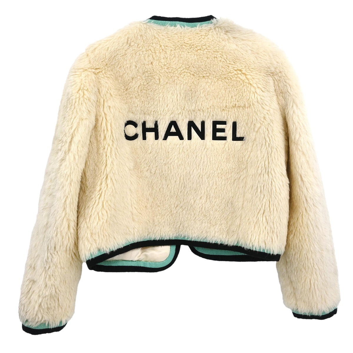 シャネル ジャンパー 90's ブートレッグ CHANEL シャネル チェーン総柄 ブルゾン (L