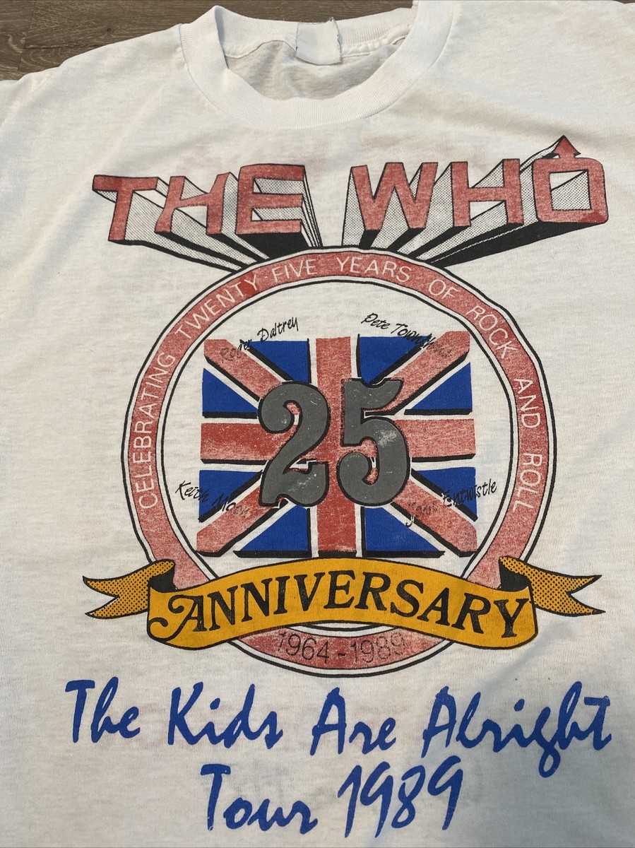 Vintage 1989 The Who T Shirt The Kids Are Alright Tour Vintage 1989 The Who T Shirt The Kids Are Alright Tour