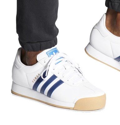 Nuevo adidas Originals Samoa Clásico Zapatillas Cuero Hombre Blanco Todo  Tallas | eBay