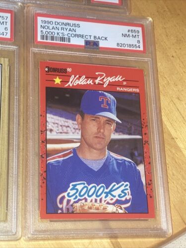6 Karten Lot HOF Nolan Ryan Topps Donruss PSA 9 8 7 6 1987 1989 1991 Astro Rangers - Bild 4 von 18