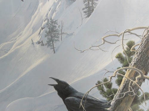 Vintage 1982 Robert Bateman, Winter in the Mountains, Raven, #72/950 (SIGNED) - Picture 14 of 24