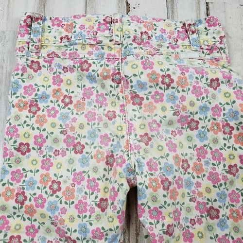 The Children's Place Girls Capris Cropped Pants 6 Multi Color Floral Z19 - Picture 4 of 6