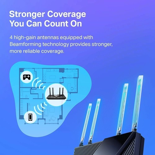 TP-Link AX1800 WiFi 6 Router V4 Archer AX21 Dual Band Wireless Internet Router - Picture 5 of 7
