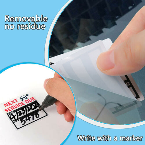2"X2" Car Oil Change Next Service Due Reminder Sticker Perforation Line 150PCS - Bild 2 von 9