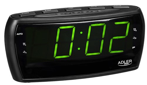 5908256833395 Adler AD 1121 Радио Uhr Аналоговое и цифровое Schwarz Adler