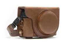 MegaGear Canon PowerShot G7 X Mark II Ever Ready Leather Camera Case and Strap