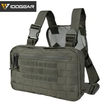 IDOGEAR Tatcical Bag Chest Recon Bag Army Bag Chest Rig MOLLE Shoulder Bag Camo
