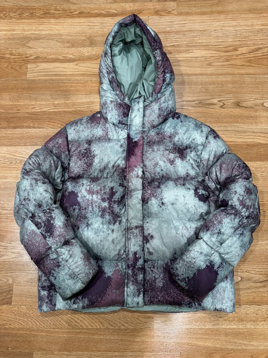 THE NORTH FACE Womens Printed Hooded 700 Down Puffer THE NORTH FACE Womens Printed Hooded 700 Down Puffer