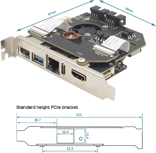 Versión KVM-A8 Pcie para Raspberry Pi 4 Modelo B KVM sobre IP Soporte KVM V3 Poe AT - Imagen 5 de 10