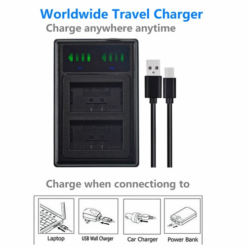 Batterie ou Chargeur pour Panasonic CGR-S006A/1B CGA-S006E/1B CGR-S006 CGR-S006E/1B - Photo 30 sur 31
