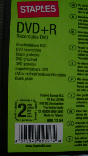 2 X 10 DVD+R Recordable DVD 4.7 GB 120min 16x Speed beschreibbar NEU VERSIEGELT - Bild 5 von 7
