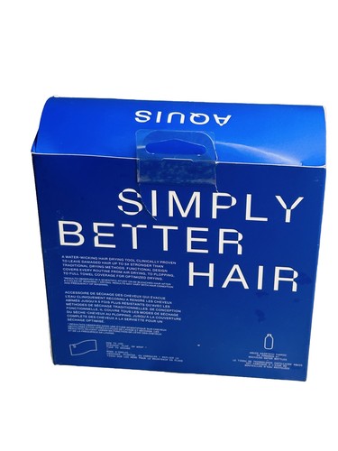 Aquis Aquitex Lisse Black Strengthens Repairs Quick Drying Hair Towel - Picture 4 of 7