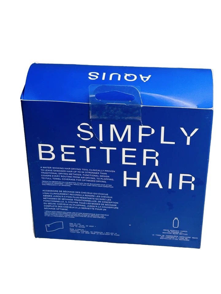 Aquis Aquitex Lisse Black Strengthens Repairs Quick Drying Hair Towel - Image 4 of 4