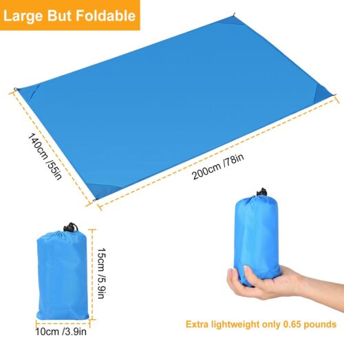 Picnic Blanket Beach Mat Sandproof Waterproof Camping Blanket Portable Travel - Picture 8 of 18