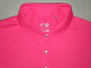 4 SLEEVE GOLF POLO SHIRT TENNIS PINK 