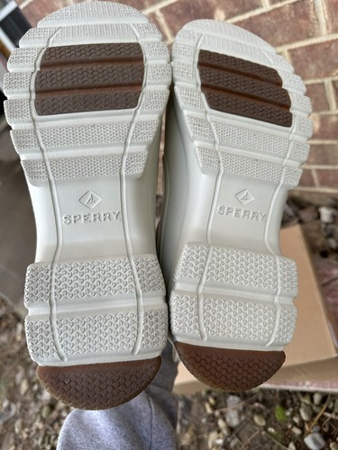 Sperry Duck Float Zip Up Womens Size 11 M Boots STS88157 Off White Waterproof - Picture 6 of 9