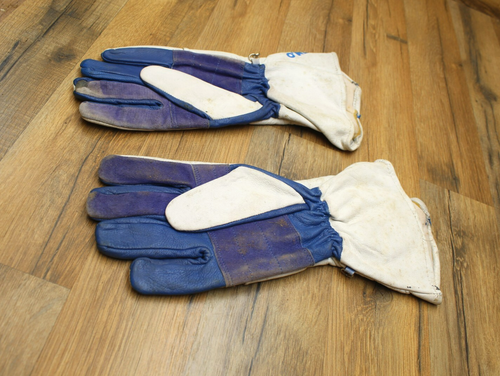 O'Neal Motorcycle Gloves Pair Long Cold Weather White / Blue | Size 11 - Picture 6 of 11