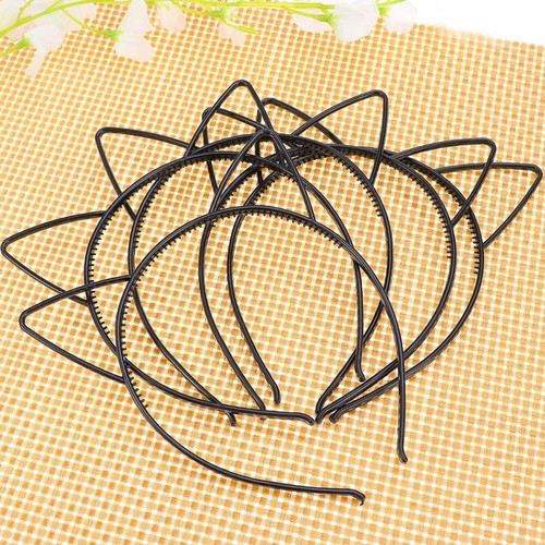 18PCS Cat Ear Costume Accessories Hairbands Hoops Curler Headwear Black - Picture 7 of 12