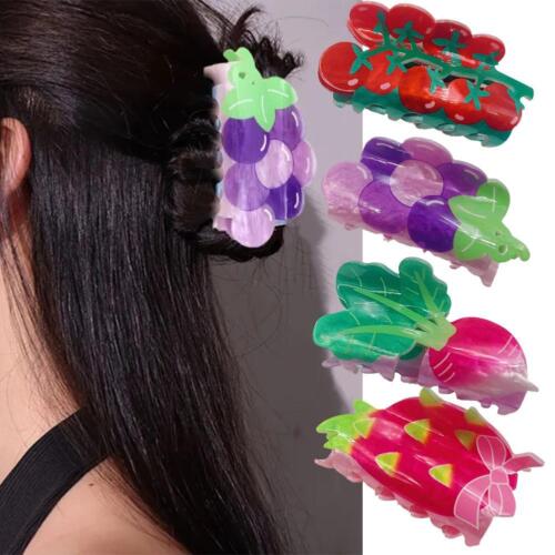 Hair Claw Clip Dopamine Vegetable Fruit Hair Accessories for Women Gi Goods - Afbeelding 1 van 17