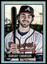 DANSBY SWANSON 2017 BOWMAN CHROME 51 THROWBACK ROOKIE INSERT