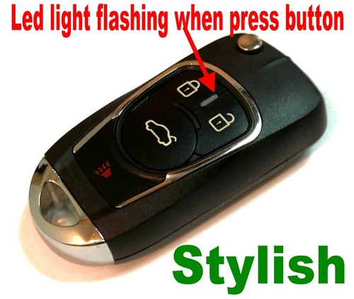 STYLISH FLIP KEY REMOTE FOR 2001 2002 2003 2004 2005 HONDA JAZZ FIT CHIP FOB 4R - Picture 3 of 4
