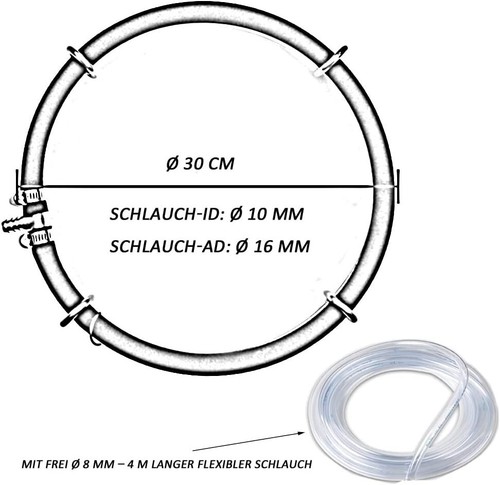 Koi Pond and Aquarium Air Diffuser Ring - 11.8'' Circle Aeration Solution - Picture 7 of 9